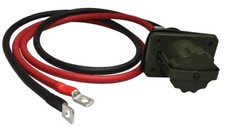 NATO Steckdose mit Kabel 1,5m 2 Polig 35mm² 24V Deckel Schweinenase Dichtung