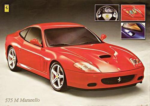 Ferrari poster 575 - poster, m