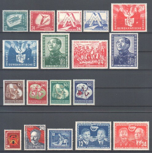 Ddr briefmarken jahrgang 1951 - briefmarken,