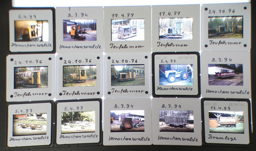 Slides field railways - field,