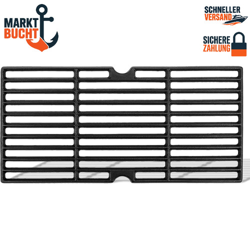 Grillrost gusseisen 43x21cm - gusseisen,