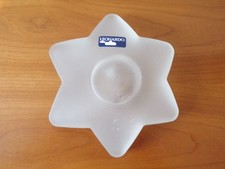 Biete ein Glas-Teelicht, Sternfom, "LEONARDO",  Dm ca 15cm, sehr gut erhalten