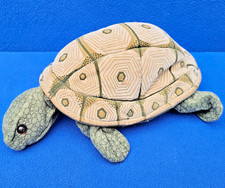 FOLKTAILS FOLKMANIS SCHILDKRÖTE HANDPUPPE 25 CM STOFFTIER TURTLE THERAPIE GRÜN