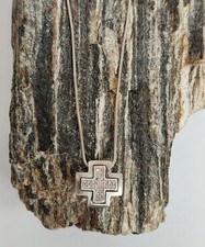 Tolle Halskette , 925er Silber , Anhänger Kreuz , Esprit ,  Länge ca. 44 cm