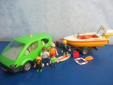 Urlaub 4144 Familien Auto Van Anhänger Motorboot Surfer Figuren Playmobil 7172