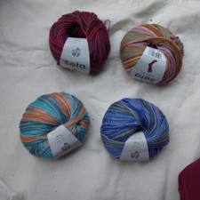 Lana GROSSA Seta  Sockenwolle 4 fach  400 g