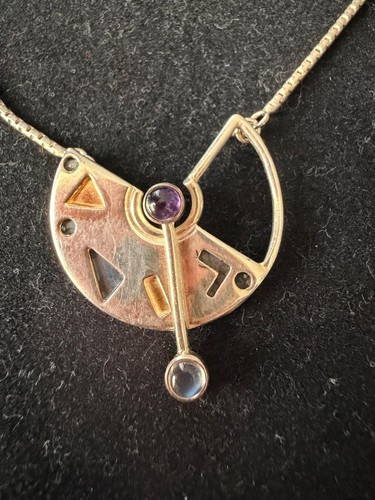 Asymmetrisches collier silber - asymmetrisches,