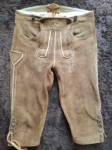 Hirschlederhose kniebund - hirschlederhose,