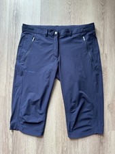 Vaude Damen Farley Stretch Capri II Wanderhose blau Gr. 44