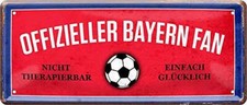 Blechschild Fußball