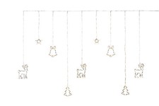 LED Lichtervorhang Weihnachten Festtag Fensterdekoration 200 x 150 cm B-WARE