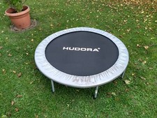 Hudora Trampolin Durchmesser 140 cm faltbar grau anthrazitfarben gebraucht gut