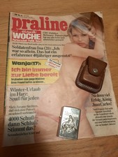 ZIPPO Marlboro Feuerzeug Mit Ledertasche und Praline Zeitung 1975