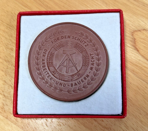Ddr porzellan plakette - ddr,