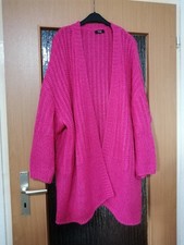 Frapp Damen warme Long Strickjacke/Cardiga mit Mohair Gr. 52/54 /56 Sehr Dehnbar