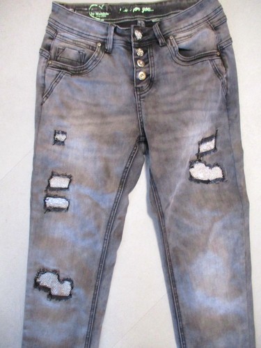 Damen jeans schwarz mit - damen,