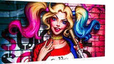 Leinwand Harley Quinn Bad Girl