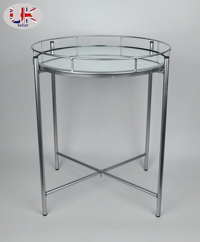 Runde glas beistell couchtisch - beistell,