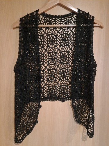 Häkelweste strickweste m - strickweste, gr.m