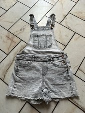 Grau melierte Jeans Latzhose