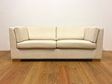 Hjort Knudsen Sofa Dreisitzer Stoffbezug Funktion Couch Weiß Danish Design Neu