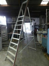 Hymer 8081/10 Alu Plattformleiter Stehleiter Leiter 10 Stufen Klappleiter