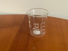 1 Mini Messbecher  Jenaer Glas Schott Mainz Küche Deko Labor Chemie 100 ml