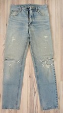 EDWIN JEANS - NEWTON SLIM - 32/34 Blau Vintage Destroyed - Made in Japan 1407 5