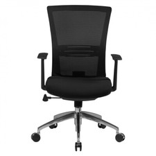 FineBuy Bürostuhl schwarz