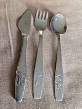 3 tlg. DDR Kinderbesteck