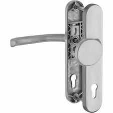 Schutzbeschlag für Haustüren Knopf/ Drücker mit Hochhaltefeder