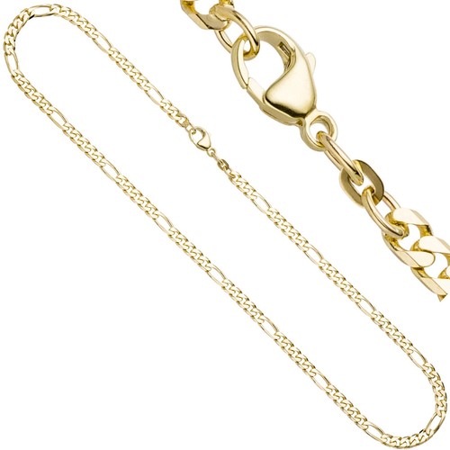 Figarokette 585er gold - mm,