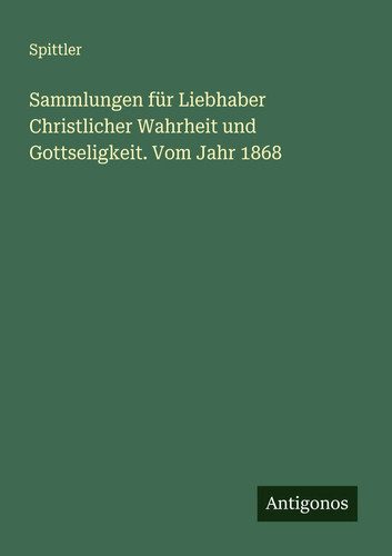 Spittler sammlungen für - spittler, |