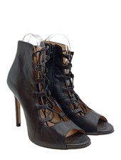 IL LACCIO Peeptoe-Stiefeletten