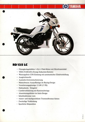 Prospekt datenblatt yamaha - datenblatt,