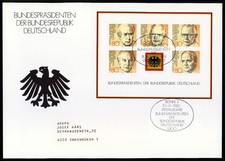 BRD FDC 1982 BLOCK 18 BUNDESPRÄSIDENTEN ub23