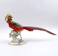 Hutschenreuther Porzellan Figur Goldfasan Karl Tutter um 1950 Sammlerstück Top