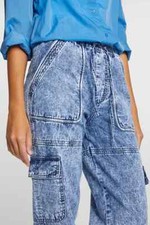 Neu Rich & Royal Jeans Cargo Jogger 28 38 /32 Moonwash Ice Ballon