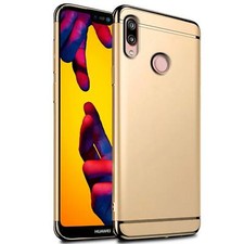Hybrid Schutz Hülle Für Huawei P20 Lite Handy Cover Hard Case Tasche Schale Gold