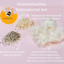 Hummelwolle nistmaterial set - nistmaterial,