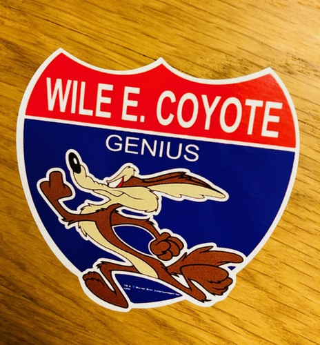 Wile coyote aufkleber - wile,