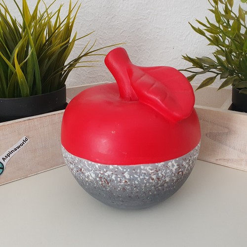 Zweifarbige apfel skulptur rot - apfel,