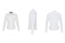 PREMIER Damen Pilotenhemd Diensthemd Feuerwehr Bluse weiß Langarm 310 NEU