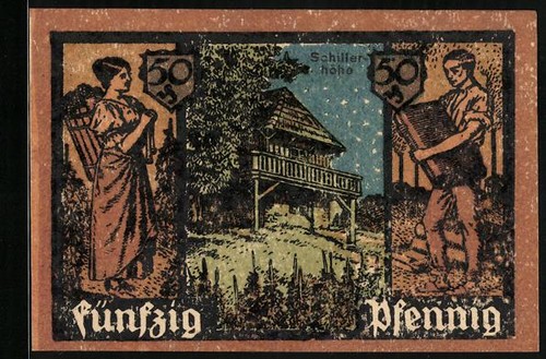 Notgeld grünberg 1921 50 - grünberg,