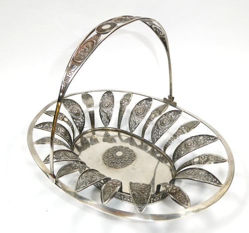 Empire silber korb - silber, filigran