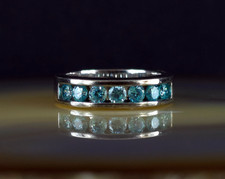 Ring Silber 925 blau Zirkonia