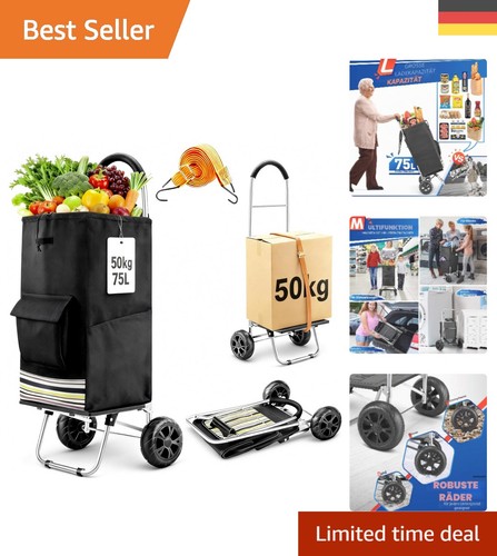 Einkaufstrolley 75l faltbar - einkaufstrolley,