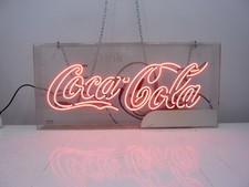Coca Cola Leuchtreklame ANS American Neons Neon Reklame im Acrylkasten mit Kette