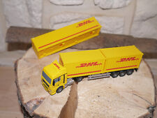 Bruder Mini Serie, MAN Truck DHL mit Wechselcontainer, Sammler !