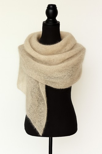 Tuch handgestrickt mohair - tuch,